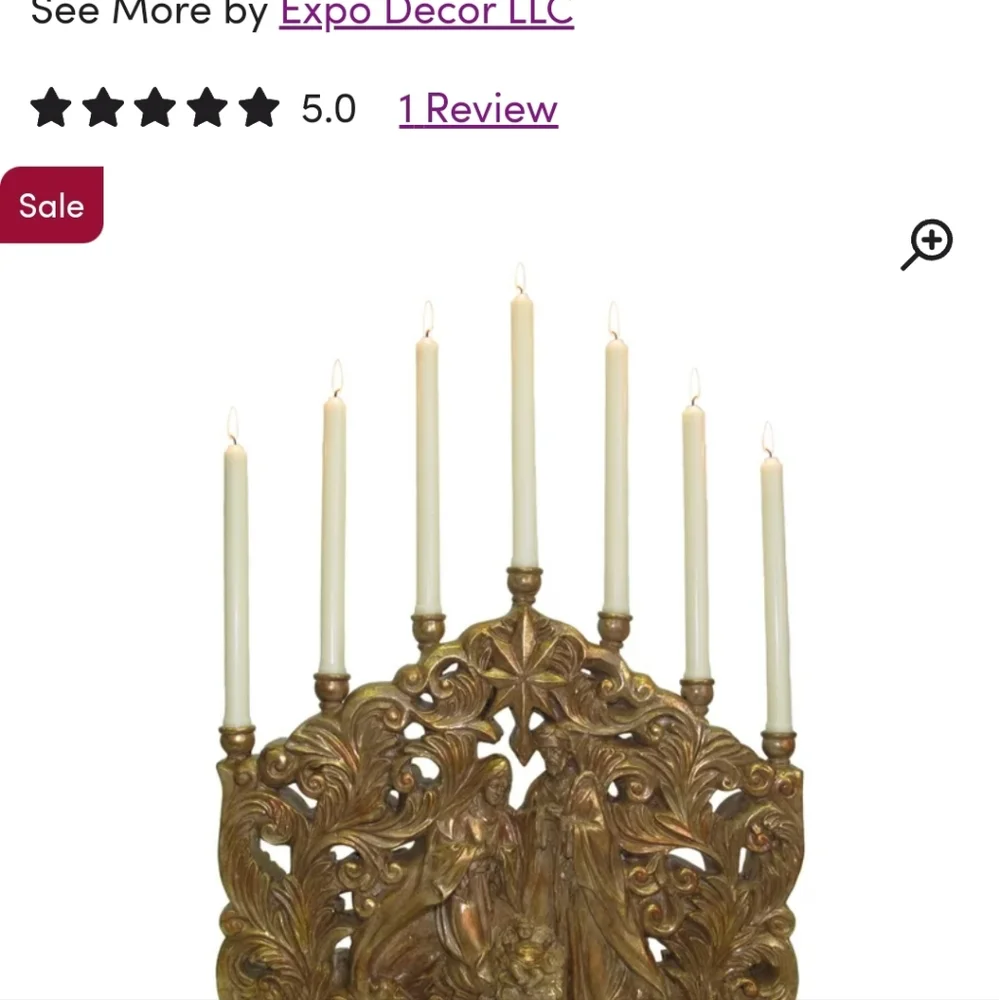 Gold Candlestick - Picture 10 of 10